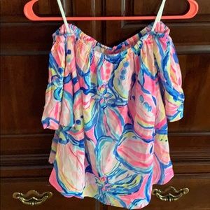 Lilly Pulitzer off the shoulder top womens xs new